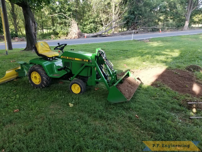 Built by Gene H. from Palm, PA for his John Deere 318 - right side