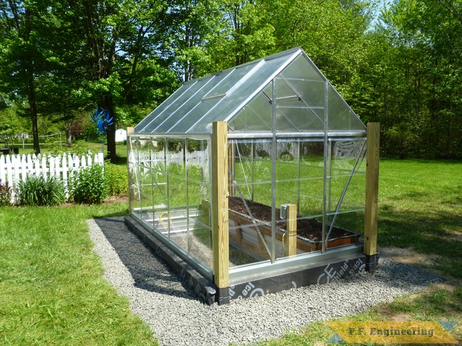 DIY - Palram Greenhouse Project | roof is on and vents in.palram 6x10 greenhouse project