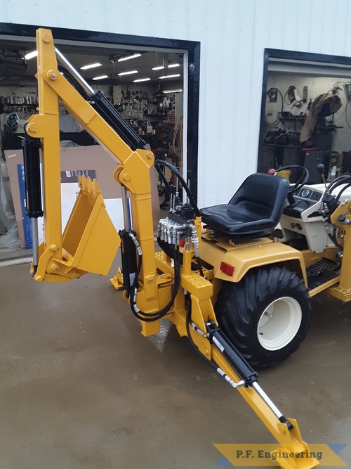 Roger Shiveley Cub Cadet Loader and Backhoe | Roger S. Cub Cadet 149 Micro Hoe Right side view