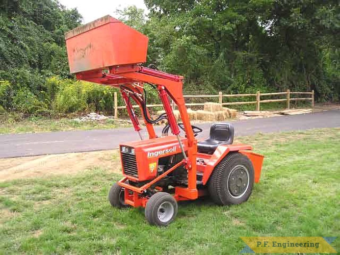 nice work on the loader Dave! | Case Ingersoll GT-3018 garden tractor loader_3