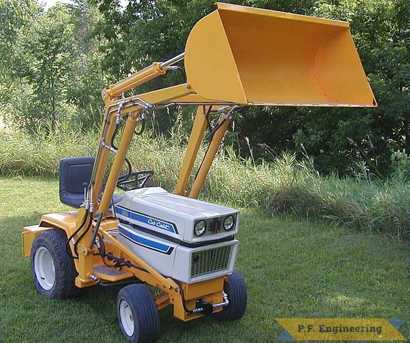 great work Randy! | Cub Cadet 1450 garden tractor loader_2