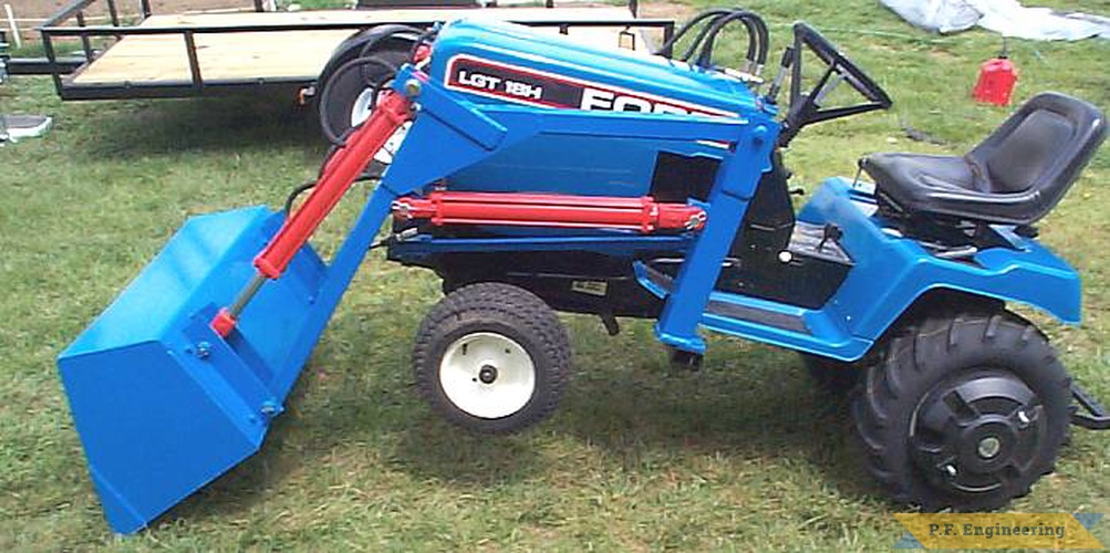 great work on the loader Rodney! | Ford LGT 18H garden tractor loader_1