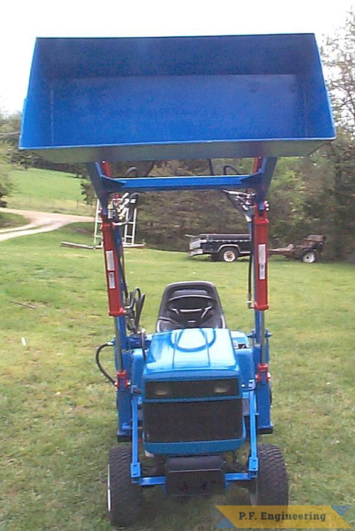 great work on the loader Rodney! | Ford LGT 18H garden tractor loader_4