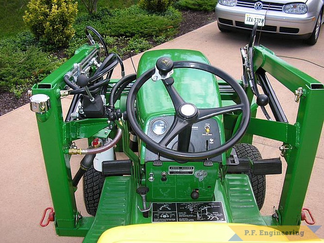great work Mark! | John Deere 140H3 garden tractor loader_5