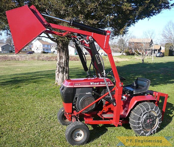 nice work Ron! | Wheel Horse 310-8 garden tractor loader_1