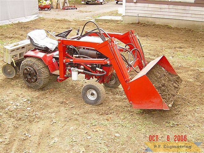 nice work John B.! | Wheel Horse 310-8 garden tractor loader_4