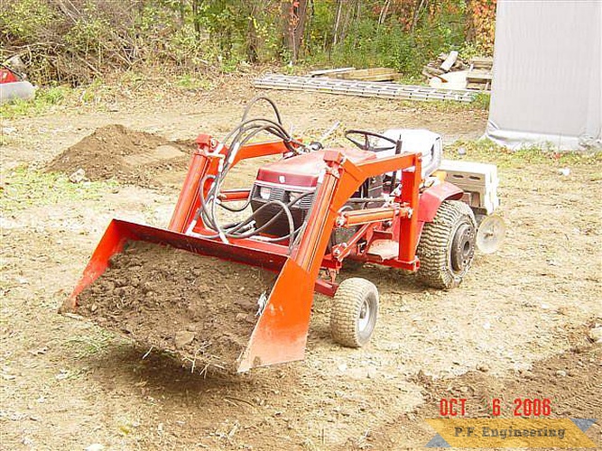 nice work John B.! | Wheel Horse 310-8 garden tractor loader_5