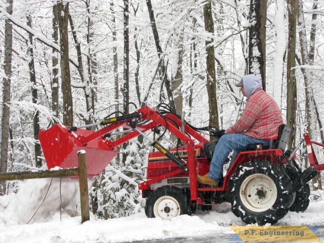 Patrick having some fun in the snow with his Yanmar FX-13D compact tractor loader | Yanmar FX-13D compact tractor loader_1