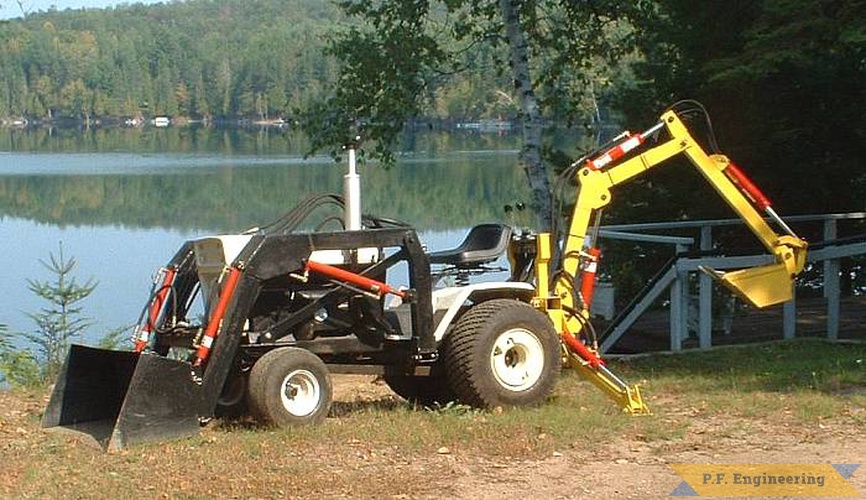 Glenn R. in Nepean, Ontario, Canada built this Micro Hoe for his Bolens HT-23 Garden Tractor. some beautiful scenery in Ontario! | Bolens HT-23 garden tractor Micro Hoe_1