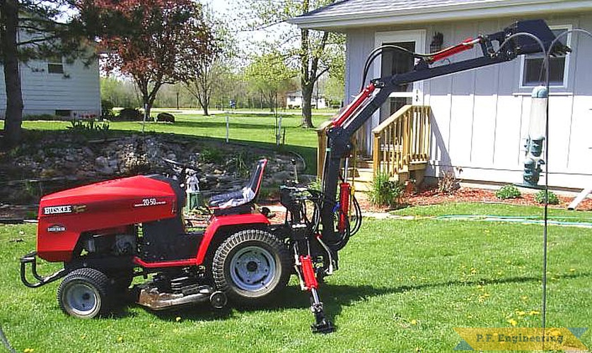 Tom C. from Tecumseh, MI built this Micro Hoe for his Huskee 20-50 garden tractor | Huskee 20-50 garden tractor Micro Hoe_1