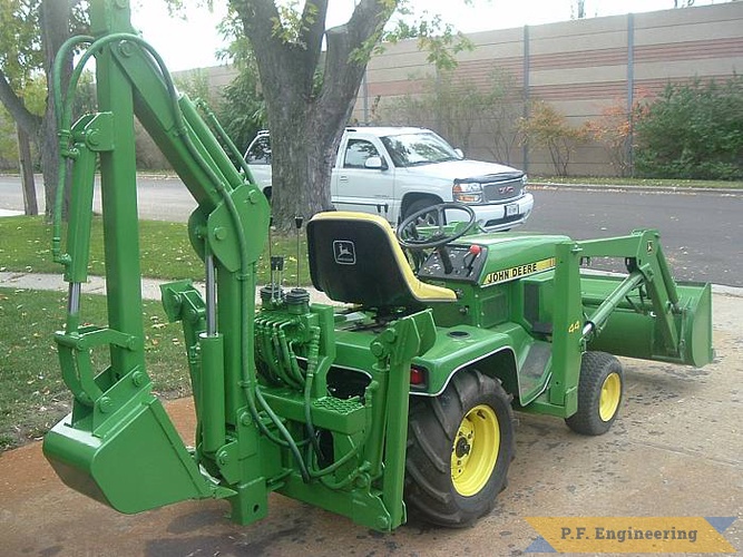 great work on the Micro Hoe Robert! | John Deere 318 garden tractor Micro Hoe_2