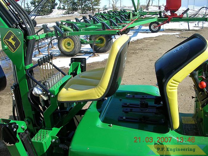 great work on the Loader and Micro Hoe, Blair! | John Deere 322 garden tractor Micro Hoe_4