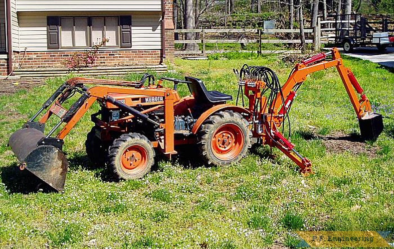 here is a nice example of the Micro Hoe on a  Kubota B6000 compact tractor. if this machine belongs to you please email me and i can attach your first name and location to these pics! | Kubota B6000 compact tractor Micro Hoe_1