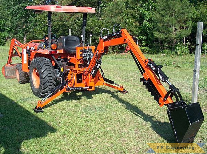 nice work Tom! | Kubota L3410 compact tractor Micro Hoe_1