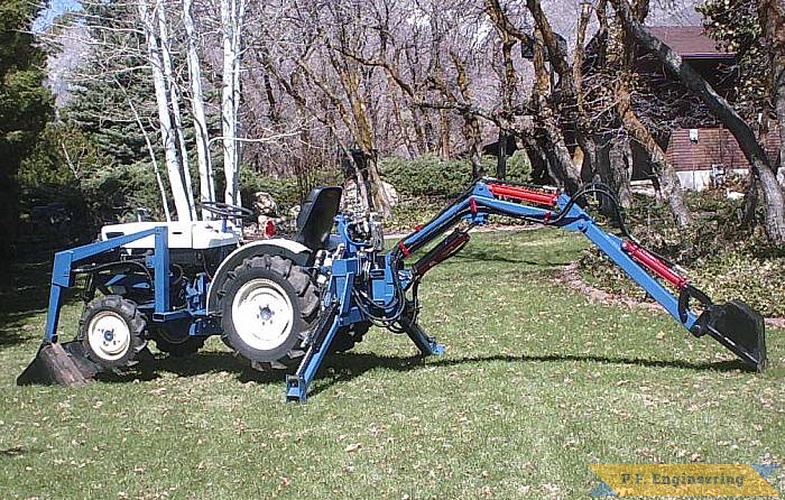 Dale J. from Pleasant View, UT put together this slightly scaled up Micro Hoe for his Satoh Beaver S-370D compact tractor | Satoh Beaver S-370D compact tractor Micro Hoe_1