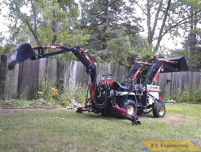 Hank R. from Eden Prairie, MN built this Micro Hoe (and loader) for his Sears Craftsman GT-5000 garden tractor | Sears Craftsman GT-5000 garden tractor Micro Hoe_4