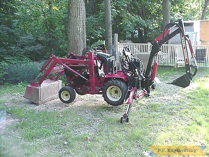 John D. from Leicester, MA built this Micro Hoe for his Wheel Horse 416-8 garden tractor | Wheel Horse 416-8 garden tractor Micro Hoe_1