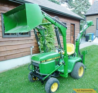 John Deere 318 Front End Loader Micro Hoe by Walter K., Pointe Claire, Quebec, CN