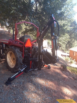 Eric L. West point CA Micro Hoe on Yanmar compact diesel rear left vies