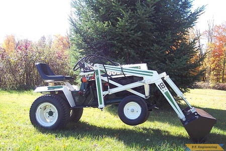 Bolens H-18XL garden tractor loader_3