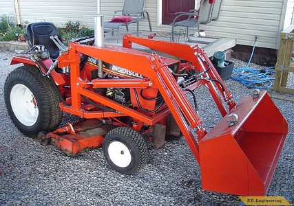 Case Ingersoll 3018 garden tractor loader_1