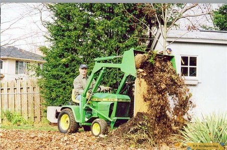 John Deere 210 garden tractor loader_1