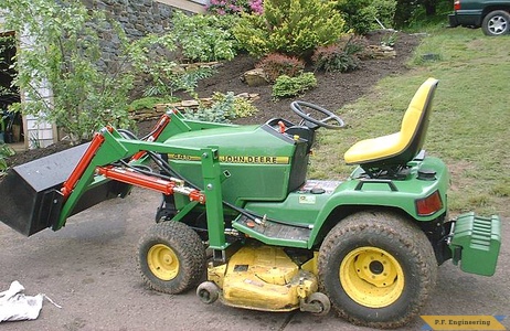 John Deere 445 Garden Tractor Loader_2
