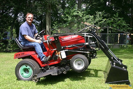 Troy-Bilt GTX20 garden tractor front end loader_1
