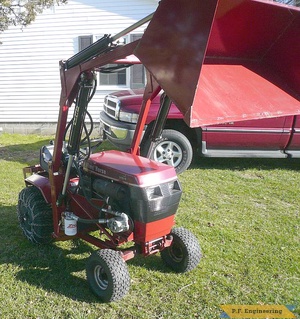 Wheel Horse 310-8 garden tractor loader_1