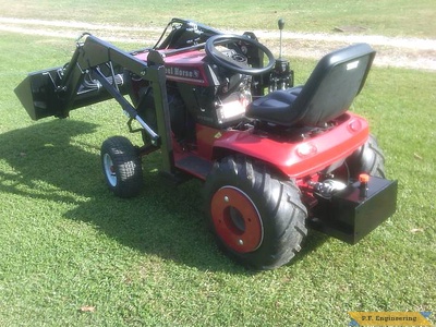 Wheelhorse 520H garden tractor loader_1