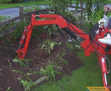 Economy Power King compact tractor Micro Hoe_1