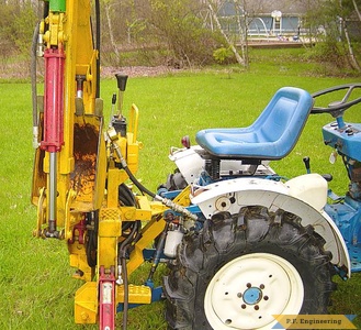 Ford 1110 compact tractor Micro Hoe_1