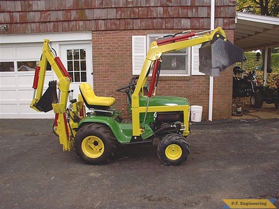 John Deere 430 garden tractor Micro Hoe_2