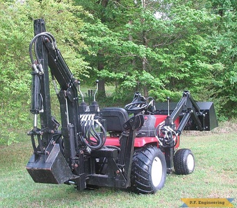 Sears Craftsman GT5000 garden tractor loader and backhoe_1