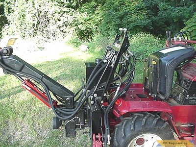 Wheel Horse 416-8 garden tractor Micro Hoe_1